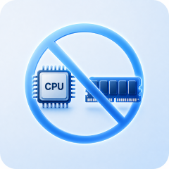 No DDR or CPU Required
