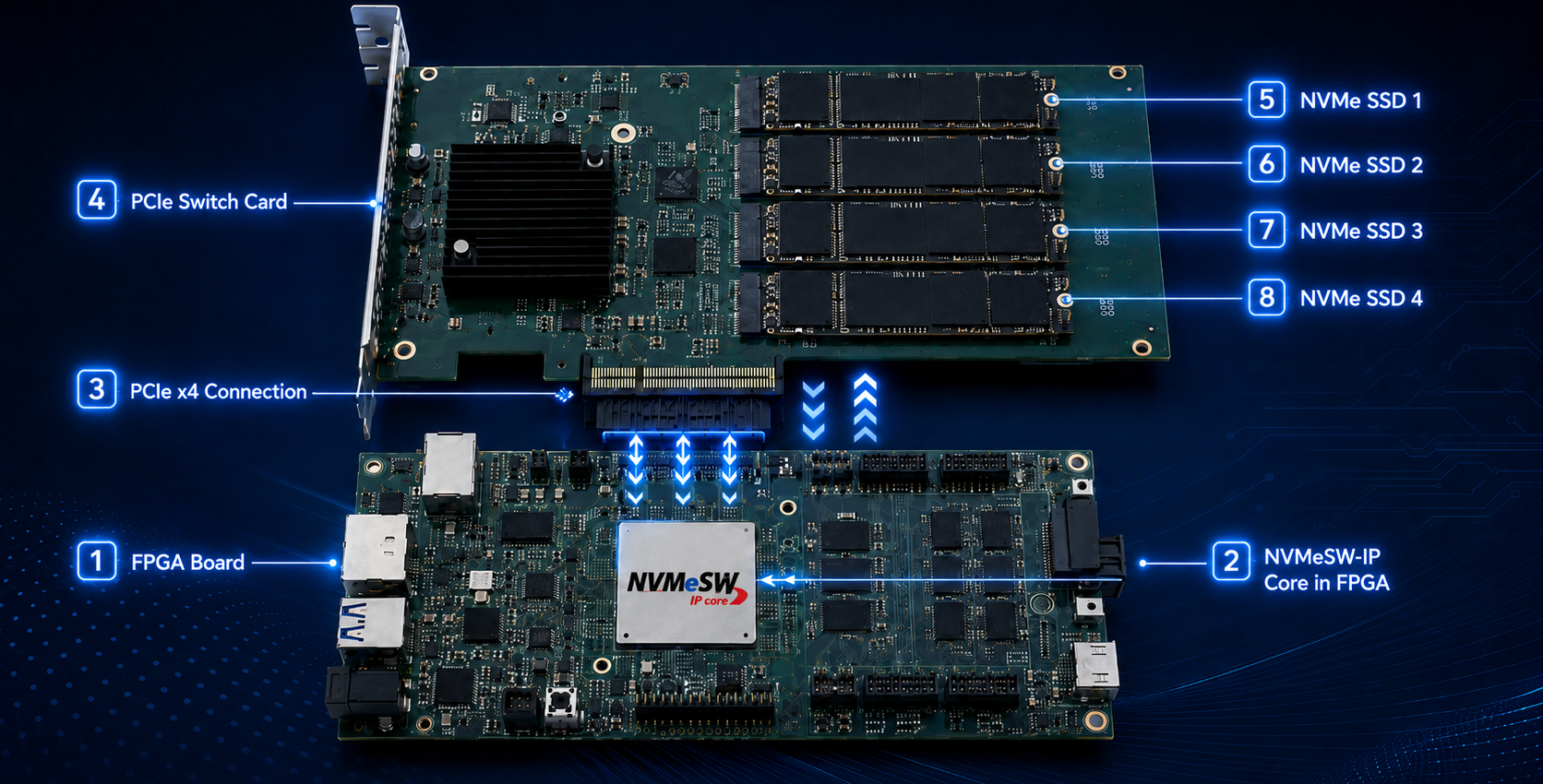 NVMeSW-IP Connectivity Diagram