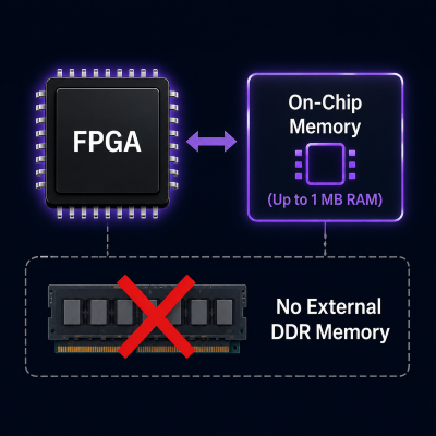 No External DDR Memory